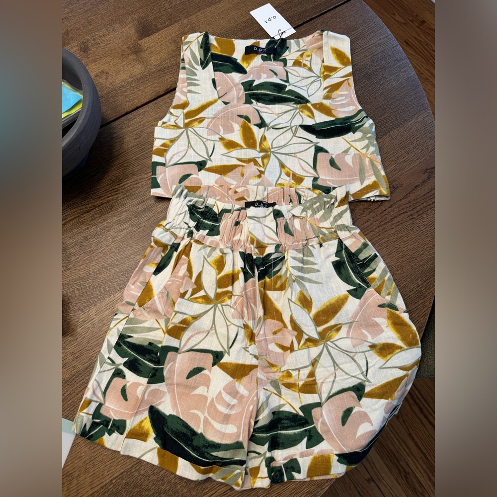 NWT OPT Shorts and Crop Tank Set